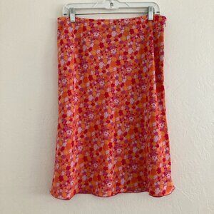 Vintage Express Ditsy Floral Knee Length Skirt 90s Y2K Fairy A Line Cottage 12